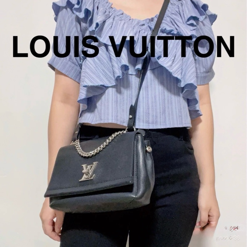 LV Lookme 黑色小牛皮錬條包-3