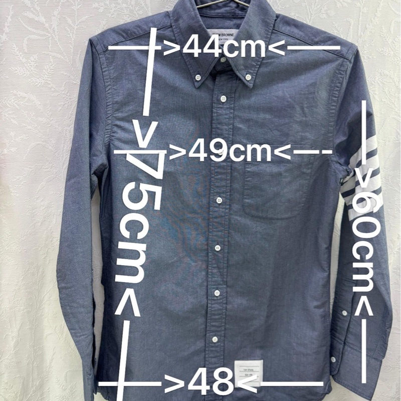 Thom browne 長袖恤衫 100%-2