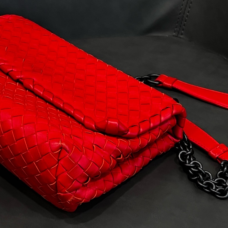 BOTTEGA VENTA 手提包(鮮紅色)-7