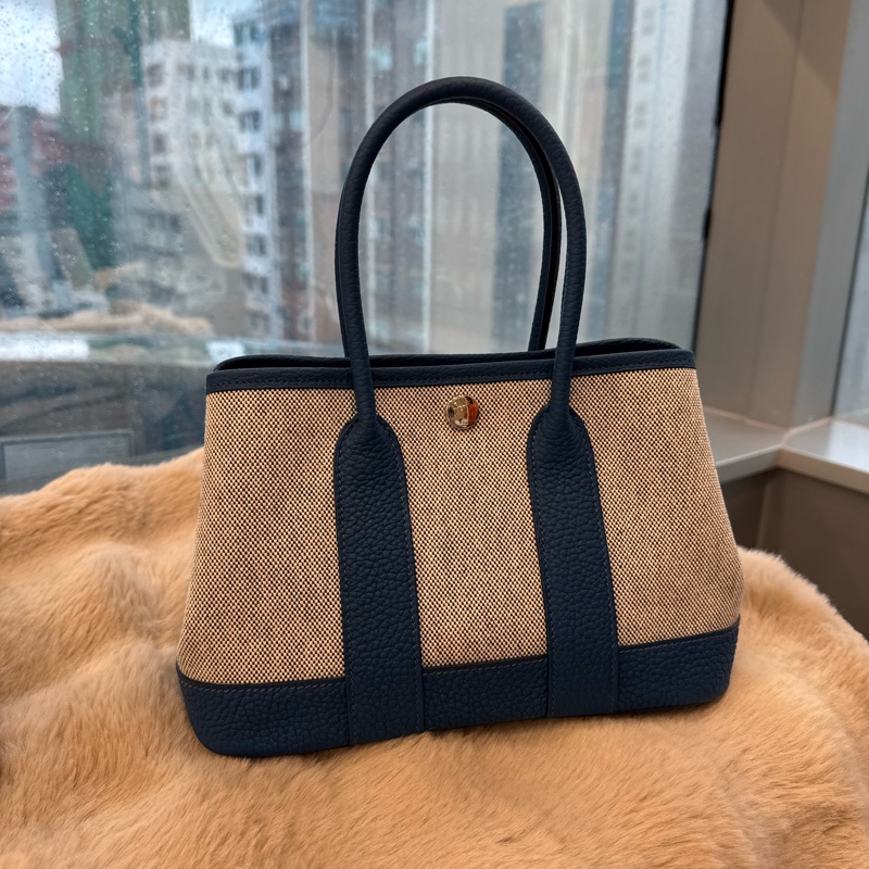 HERMES mini Garden Party外海藍 stamp k-6