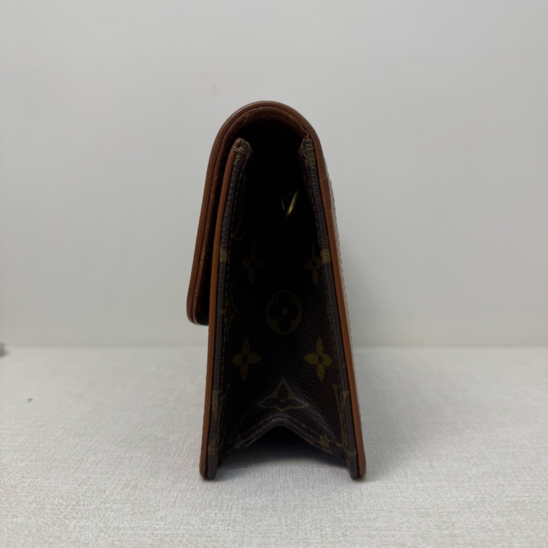 Louis Vuitton 經典老花紅皮手拿包-8