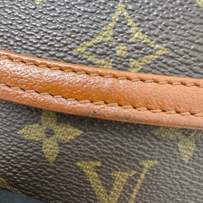 Louis Vuitton 經典老花紅皮手拿包-12