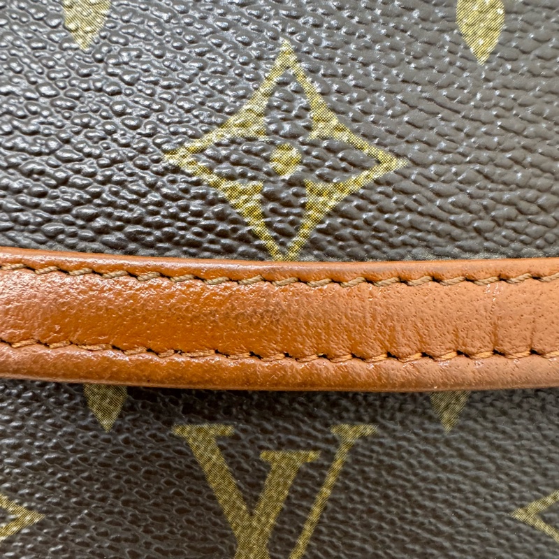 Louis Vuitton 經典老花紅皮手拿包-14