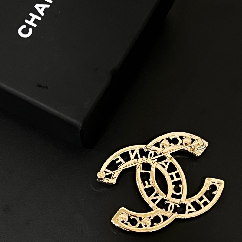 CHANEL 雙C 水鑽 LOGO 別針 / 胸針(Brooch)-4
