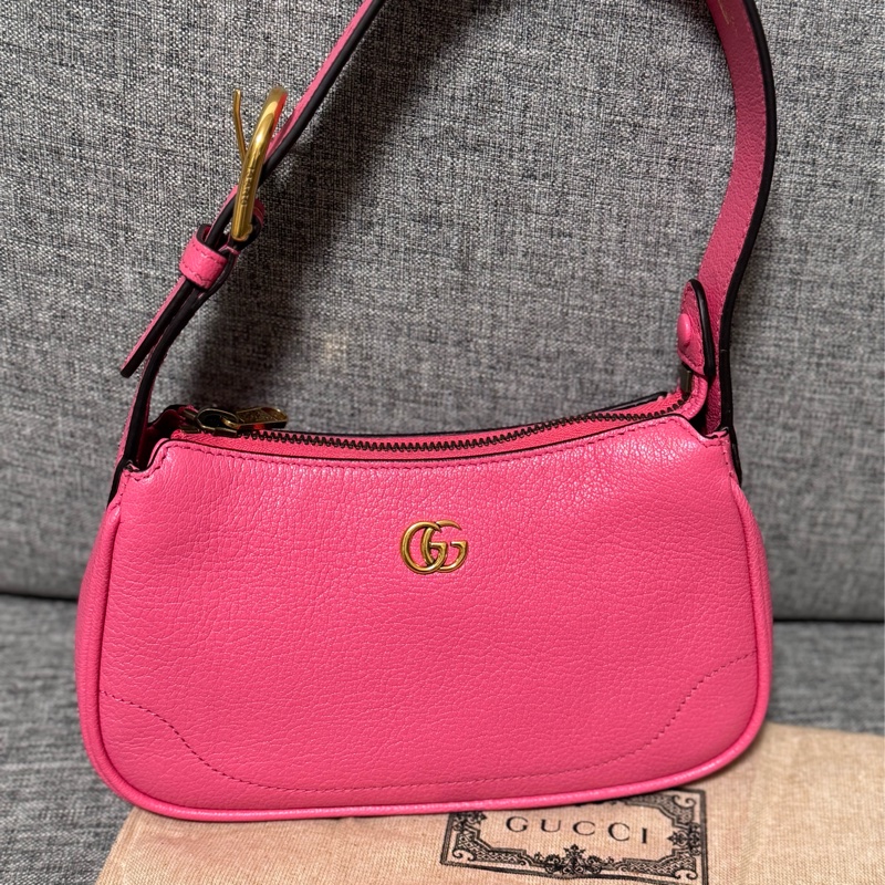 Gucci Aphrodite Mini 粉色 小羊皮 愛神包-10