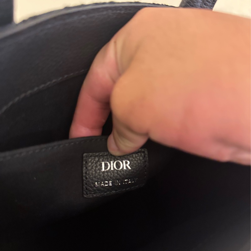 DIOR 黑緹花大琴譜手提兩用包-11