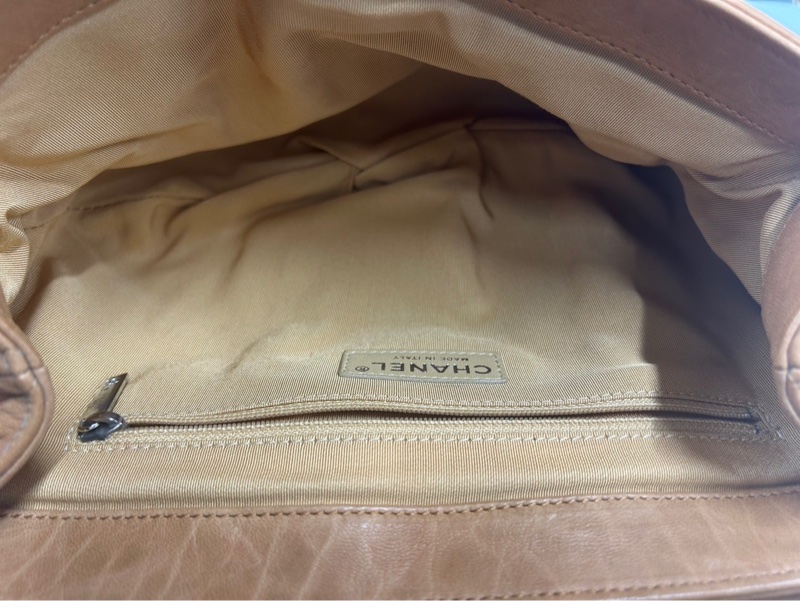 Chanel 焦糖色南瓜包-13