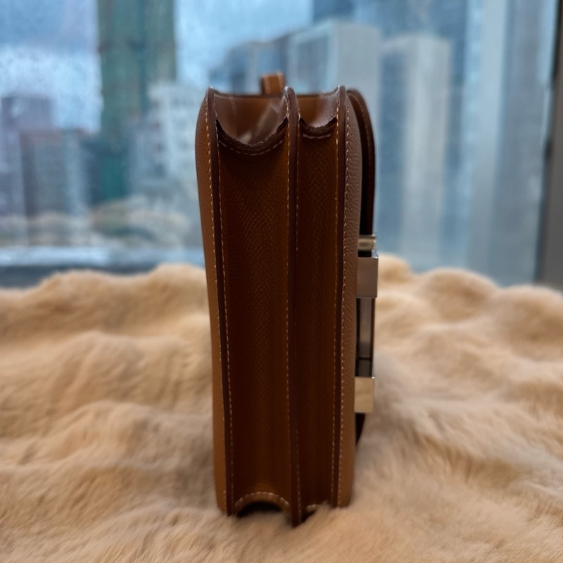 HERMES Constance 19 金棕銀 epsom stamp k-2