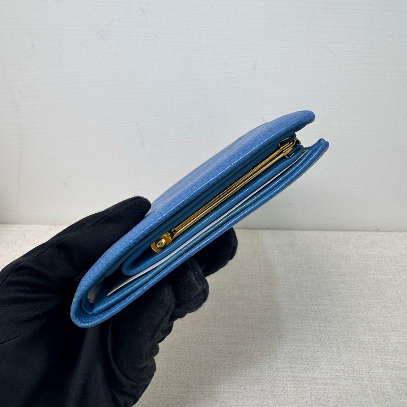 Chanel 深藍皮革長夾-6