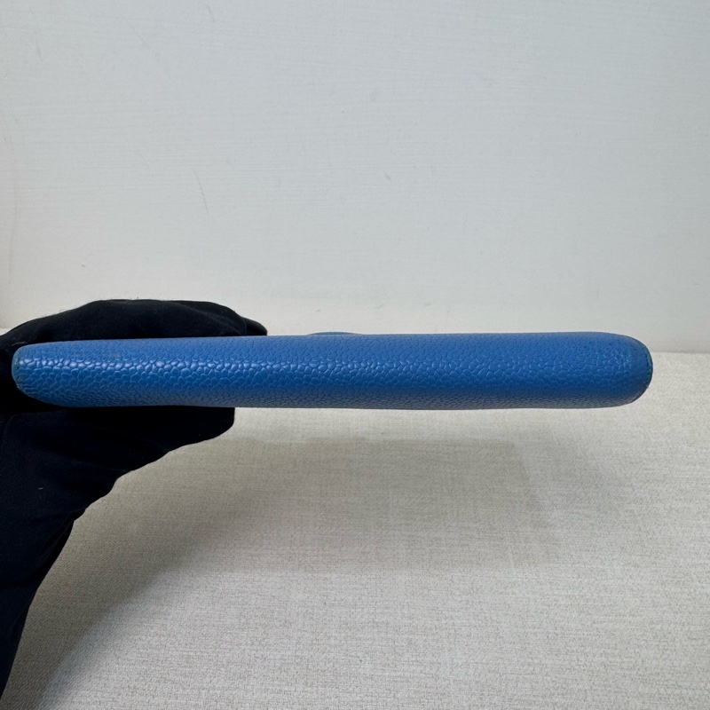 Chanel 深藍皮革長夾-8