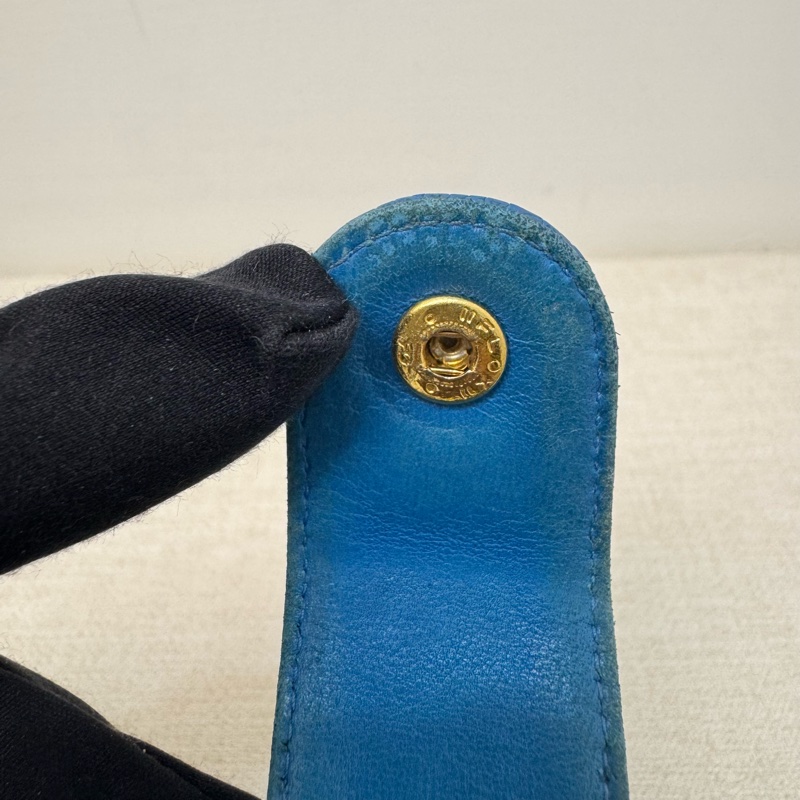 Chanel 深藍皮革長夾-13