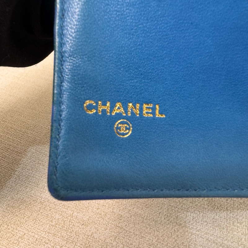 Chanel 深藍皮革長夾-16