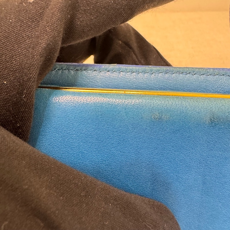 Chanel 深藍皮革長夾-18