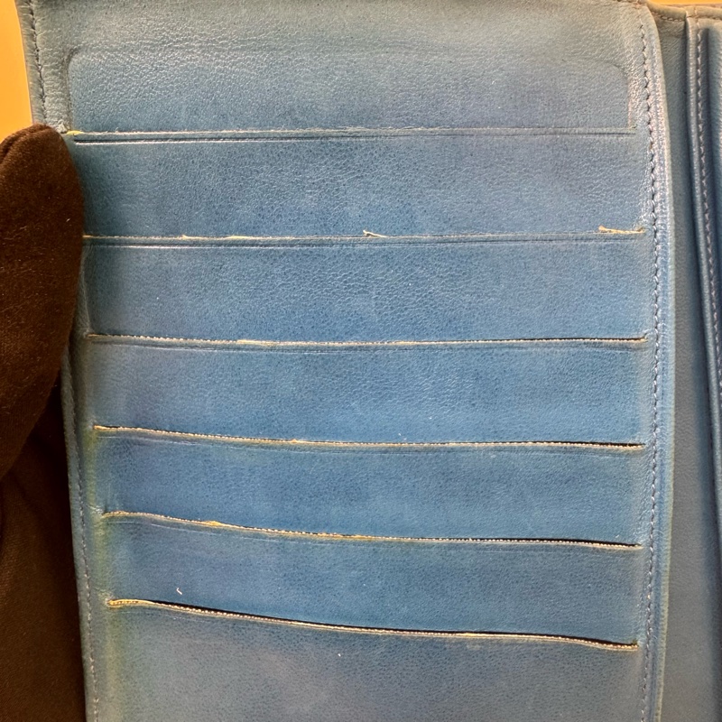 Chanel 深藍皮革長夾-21