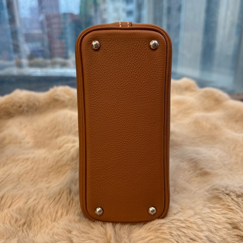 HERMES mini bolide 金银evercolor皮 stamp k-8