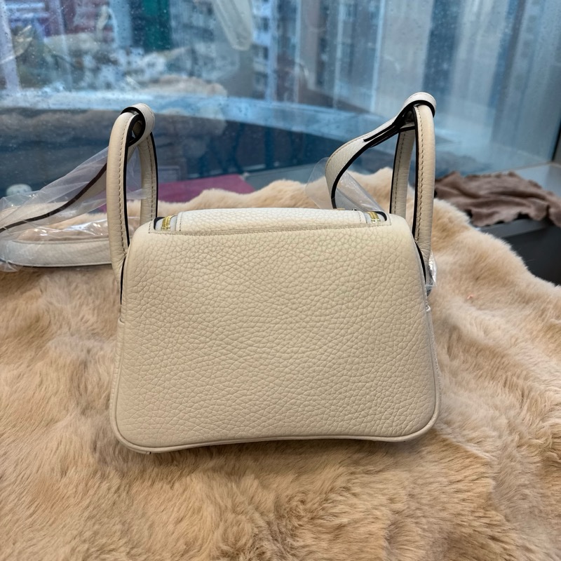 HERMES mini Lindy2 n4鉑金灰金tC stamp K-1