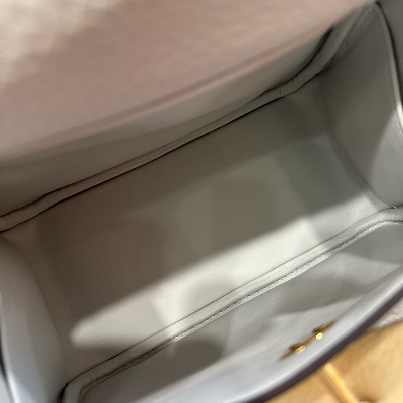 HERMES mini Lindy2 n4鉑金灰金tC stamp K-2