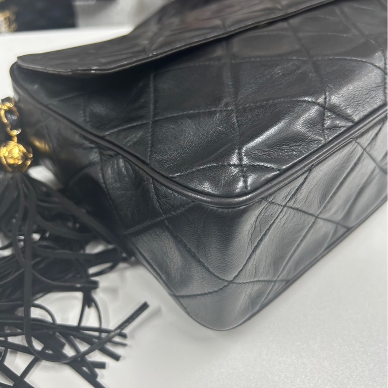 Chanel 金球流蘇黑武士-7