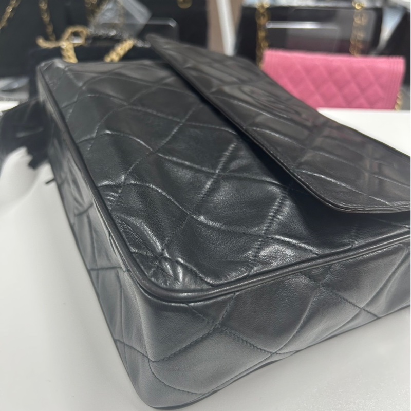 Chanel 金球流蘇黑武士-8