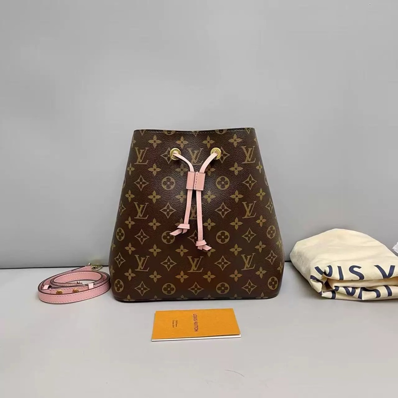 芯片款!Louis Vuitton Neo Noe粉水桶-0