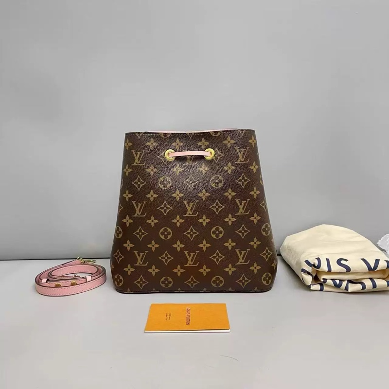 芯片款!Louis Vuitton Neo Noe粉水桶-1
