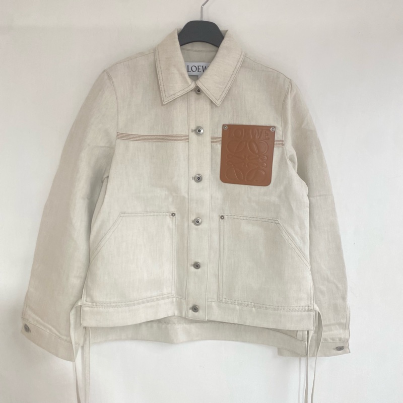 2Loewe 女款 麻棉 外套 36 38碼 OS版型-0