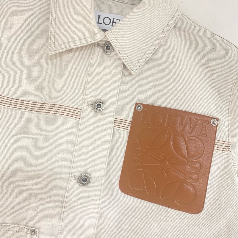 2Loewe 女款 麻棉 外套 36 38碼 OS版型-1