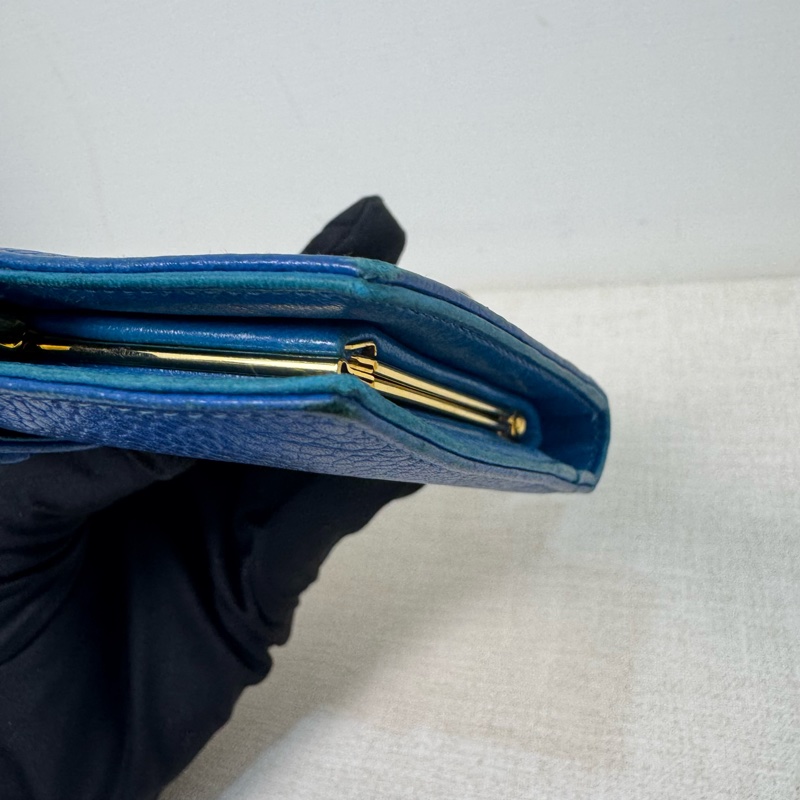 Chanel 深藍 魚子醬短夾-23