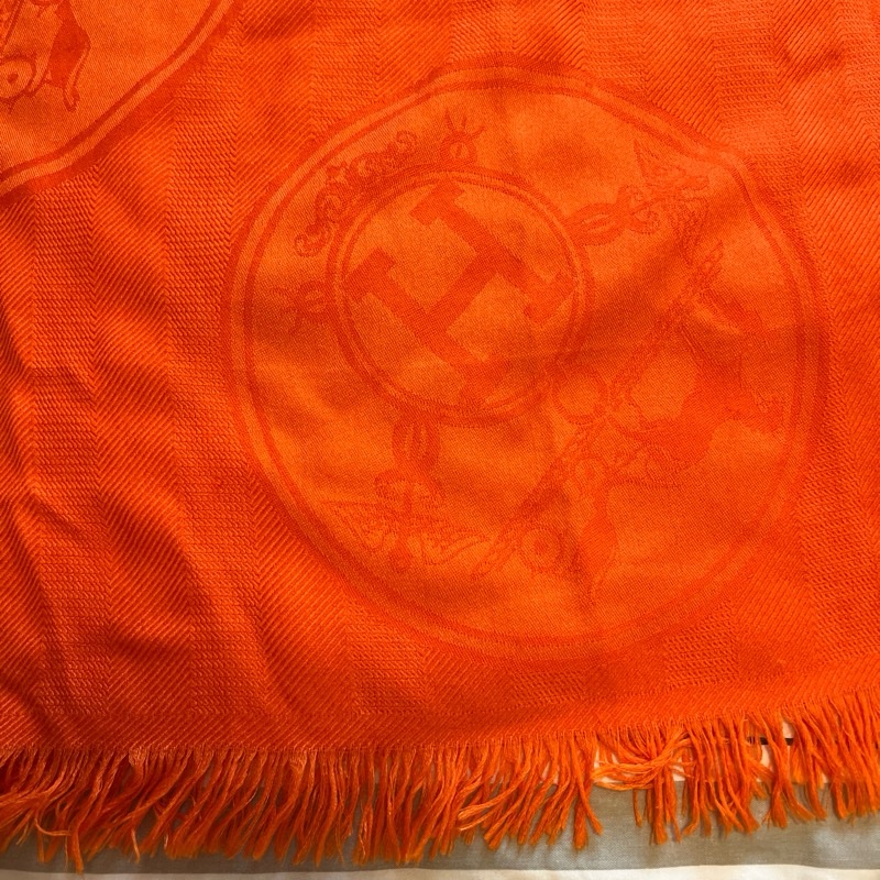 Hermes New Libris Stole  大頸巾 cashmere 85%+silk 15%-1