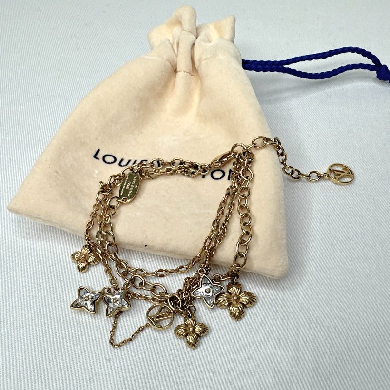 LV BLOOMING STRASS吊墜手鏈-5