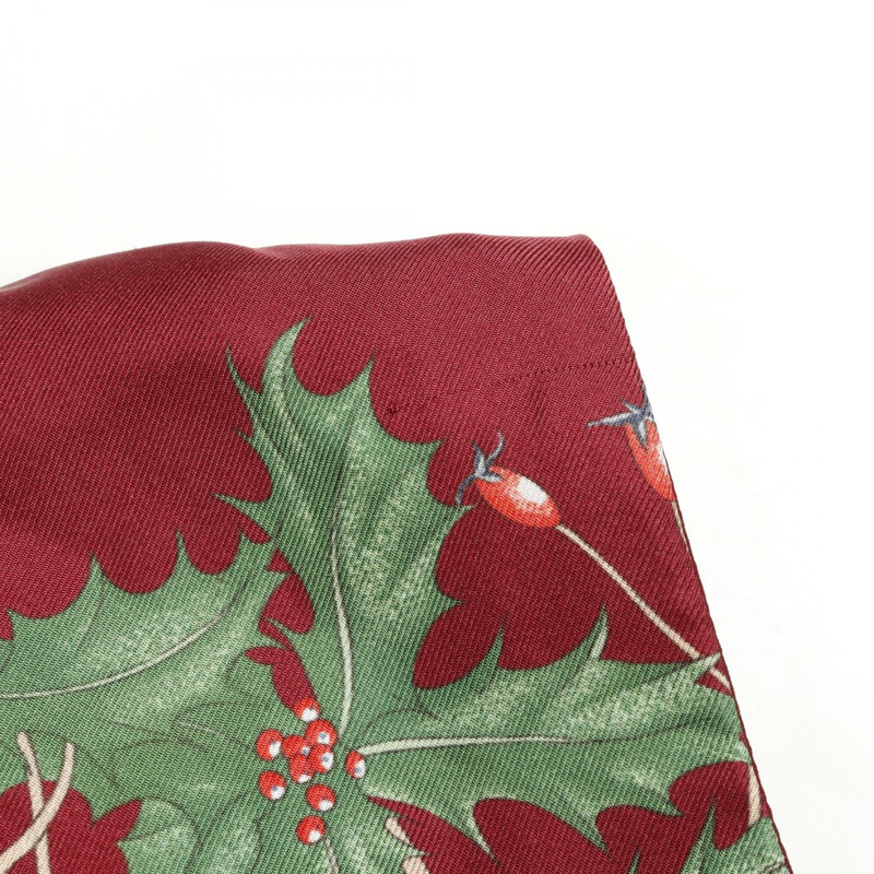 GUCCI 花卉連身裙 無袖 825277 絲綢 波爾多色 二手 女款 #40-5