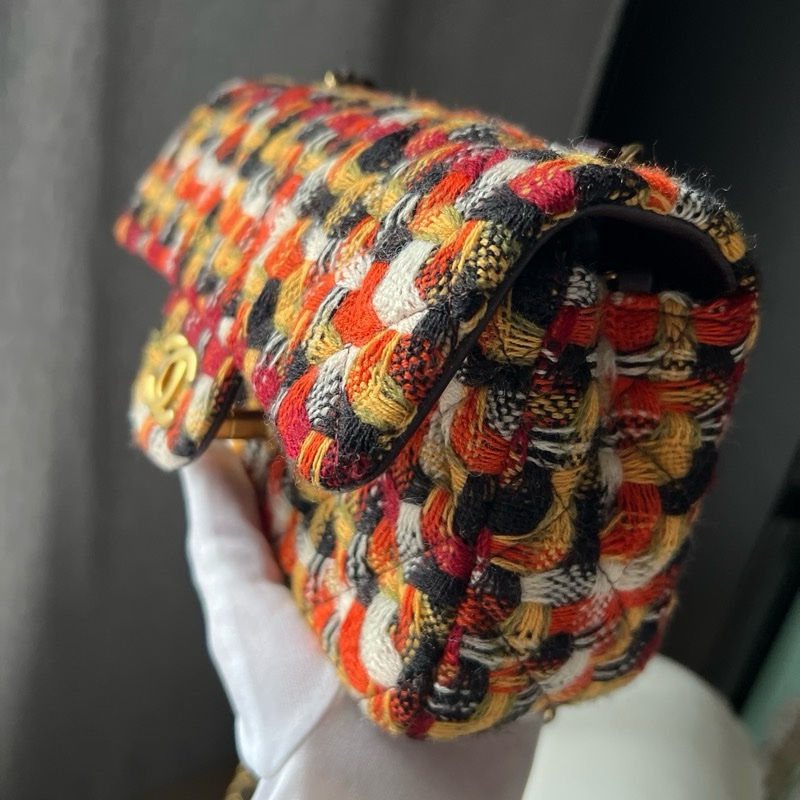 Chanel CF20 毛尼編織包(內裡是小羊皮)-2