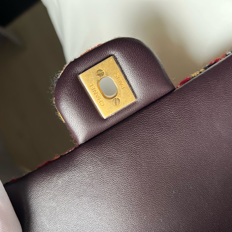 Chanel CF20 毛尼編織包(內裡是小羊皮)-19