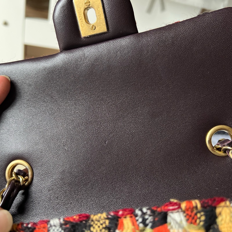 Chanel CF20 毛尼編織包(內裡是小羊皮)-24