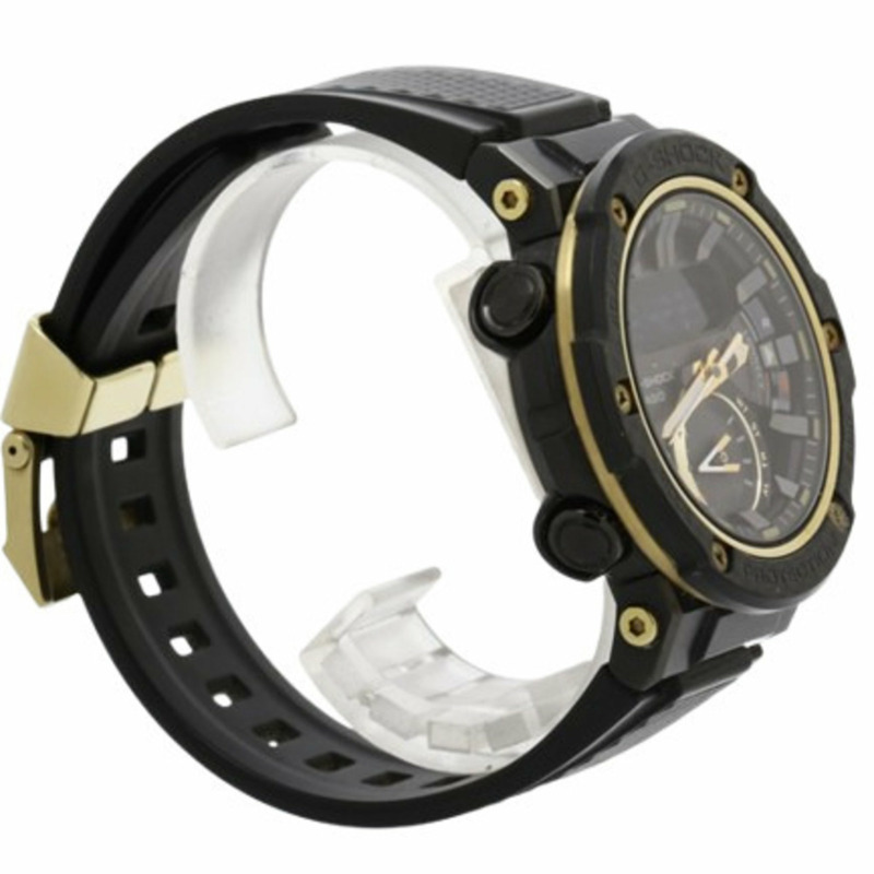 CASIO G-SHOCK G-STEEL GST-B200X-1A9JF 男士手錶，黑色碳纖維，不銹鋼，樹脂，藍牙，太陽能，類比數字-2