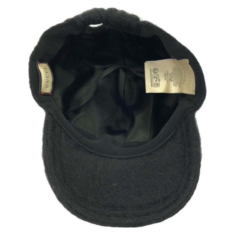 GUCCI 帽 棉質 黑色 二手 男女通用-3