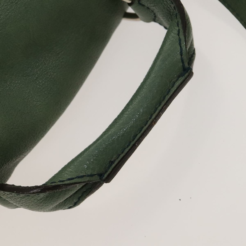【日本直送】Chloe Elsie 手提包 皮革 兩用 綠色金色 正品 BA1842-7