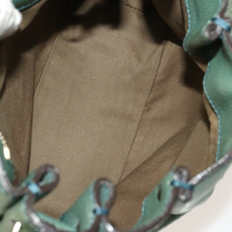 【日本直送】Chloe Elsie 手提包 皮革 兩用 綠色金色 正品 BA1842-10