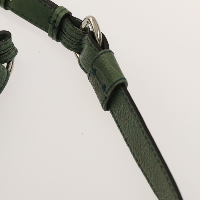 【日本直送】Chloe Elsie 手提包 皮革 兩用 綠色金色 正品 BA1842-13