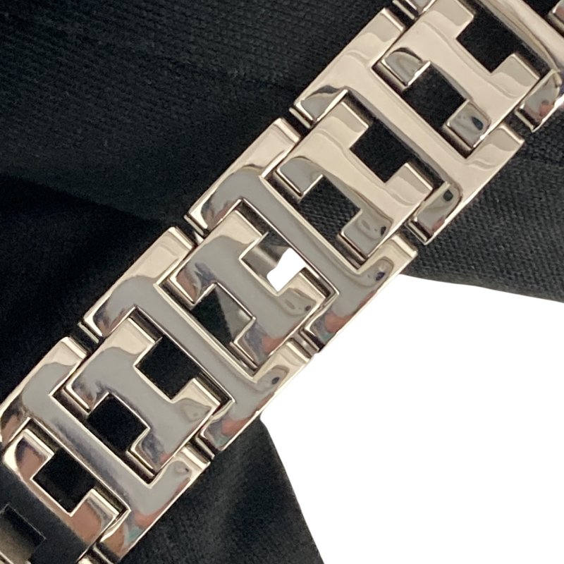 HERMES 愛馬仕 CLIPPER CL4.230 不鏽鋼/水鑽 石英 電池式 貝母錶盤 銀色錶帶 女錶-7