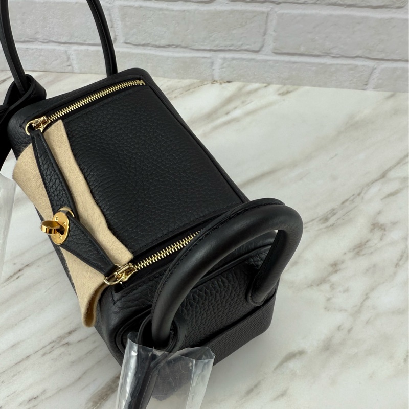 mini Lindy 二代  新款短背帶 Noir黑色金釦-18