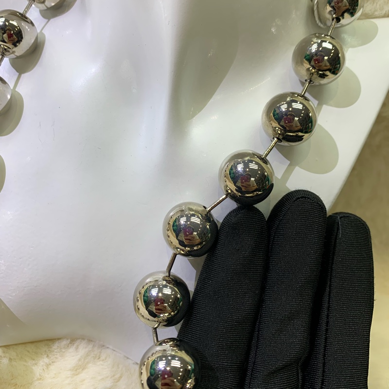 Balenciaga 巴黎世家 銀色 金屬頸鏈 XB563-4