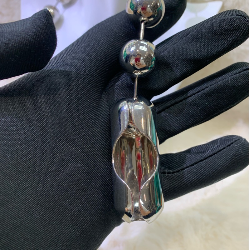 Balenciaga 巴黎世家 銀色 金屬頸鏈 XB563-5