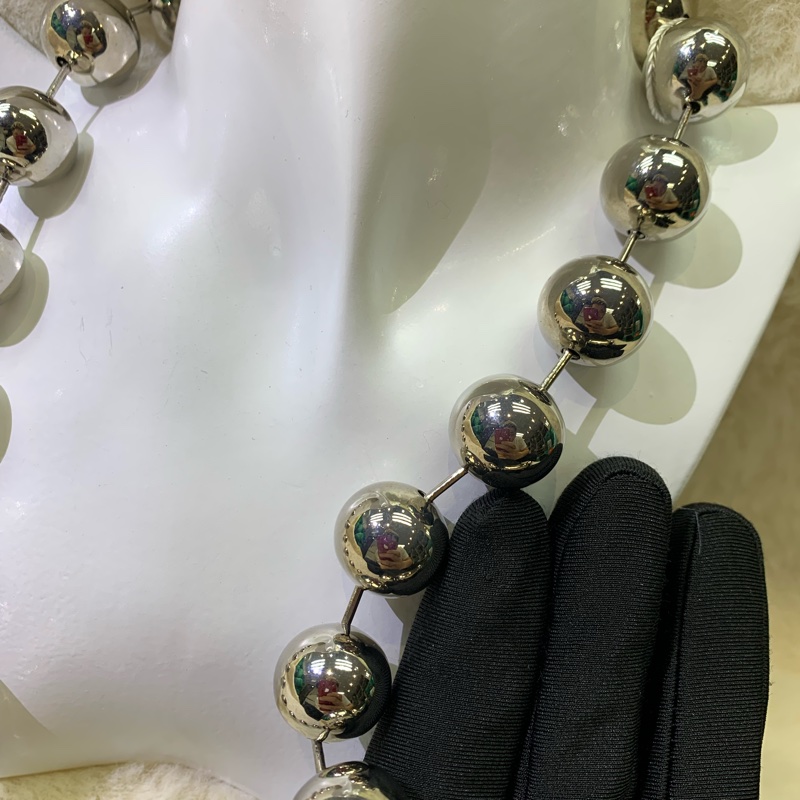 Balenciaga 巴黎世家 銀色 金屬頸鏈 XB563-10