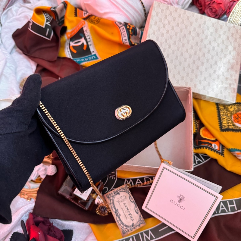 Gucci 信封包/斜背鏈條包/王吉娜古董精品-2