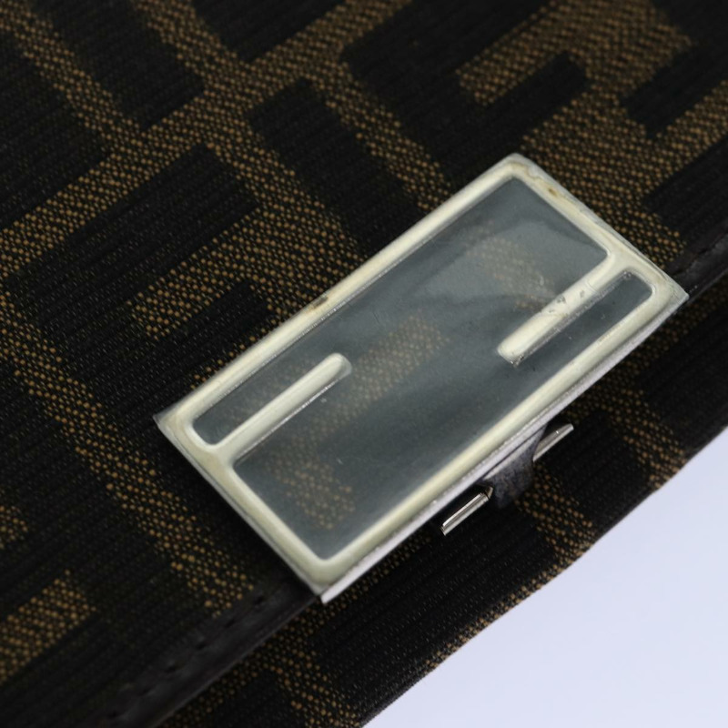 【日本直送】FENDI Zucca帆布長版皮夾 黑色 棕色 銀色 正品 am6788-7