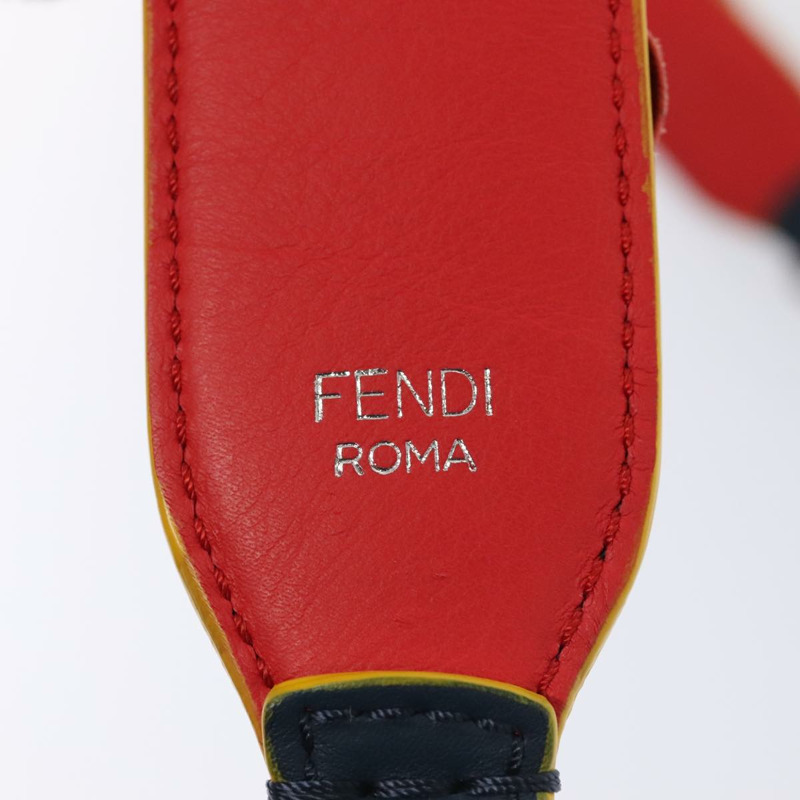 【日本直送】FENDI 花朵肩帶皮革 31.9 英吋 藍色銀色 正品 90205-7