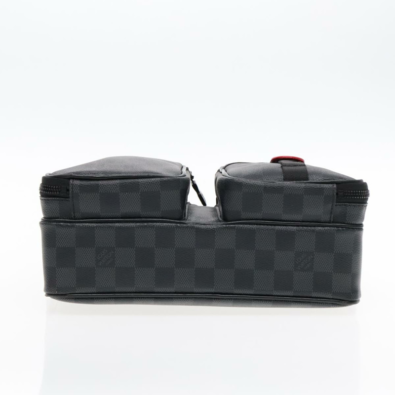 【日本直送】路易威登 Damier Grafitte 實用郵差單肩包 M40280 正品 94640A-4