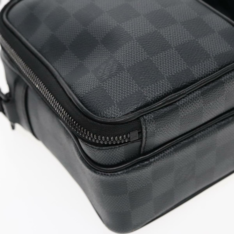 【日本直送】路易威登 Damier Grafitte 實用郵差單肩包 M40280 正品 94640A-13