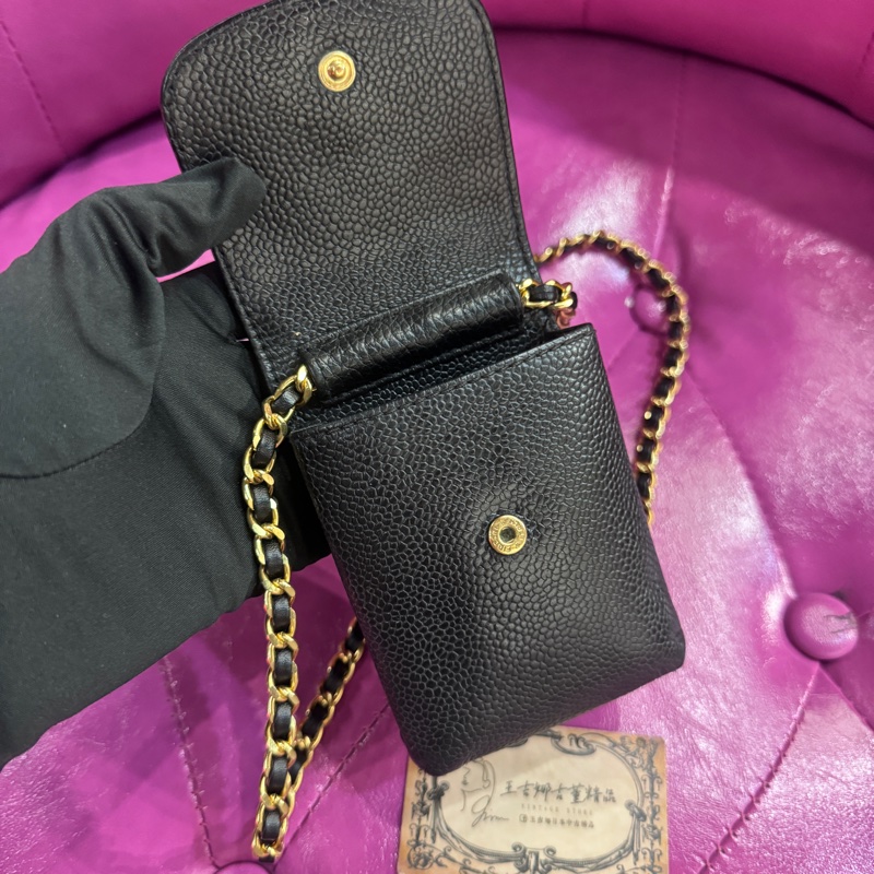 Chanel 荔枝菸盒包/斜背/掛飾/王吉娜古董精品-4